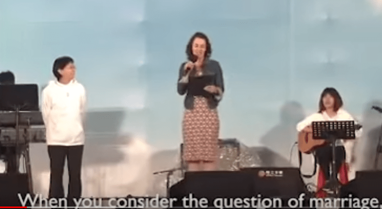 Katy Faust Speaking in the Taiwan Marriage Rally